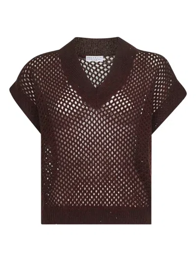 Brunello Cucinelli Sequin-embellished T-shirt