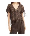 Brunello Cucinelli Sequin-embellished T-shirt In Brown