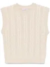 Brunello Cucinelli Sequin-embellished Vest In Neutrals