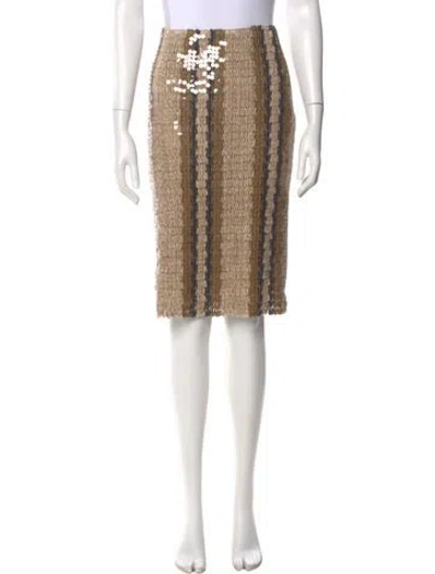 Pre-owned Brunello Cucinelli Sequin Embellishments Knee-length Skirt