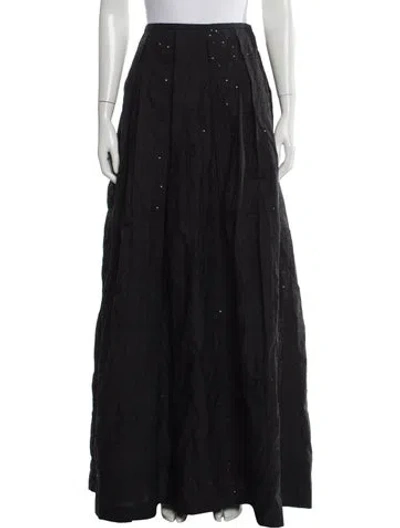 Pre-owned Brunello Cucinelli Sequin Embellishments Long Skirt W/ Tags In Blue