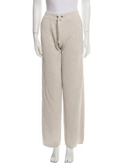 Pre-owned Brunello Cucinelli Sequin Embellishments Sweatpants In Neutral