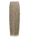 BRUNELLO CUCINELLI SEQUIN FRINGED SKIRT