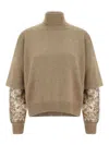 Brunello Cucinelli Women Cashmere Turtle-neck Jumper In Brown