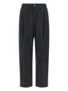 Brunello Cucinelli Striped Embroidered Joggers Pockets In Multi