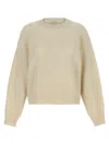 Brunello Cucinelli Sequin Sweater Sweaters And Cardigans White