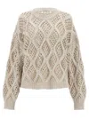 Brunello Cucinelli Cashmere Sweater In Beige