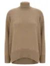 Brunello Cucinelli Sequin Sweater Sweaters And Cardigans Brown In Brown