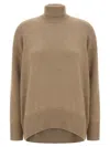 Brunello Cucinelli Sequin Sweater Sweaters And Cardigans Brown In Brown