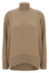 Brunello Cucinelli Sequin Sweater Sweaters And Cardigans Brown In Brown