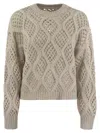 Brunello Cucinelli Cashmere Sweater In Rope