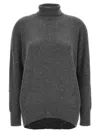Brunello Cucinelli Sequin-embellished Roll-neck Jumper