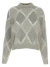 Brunello Cucinelli Argyle Check Sweater