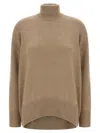 Brunello Cucinelli Sequin Sweater Sweaters And Cardigans Brown In Brown