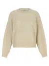 Brunello Cucinelli Sequin Sweater Sweaters And Cardigans White