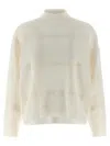 Brunello Cucinelli Sequin Sweater Sweaters And Cardigans White In Neutral