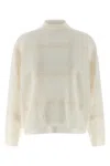 Brunello Cucinelli Sequin Sweater Sweaters And Cardigans White In White