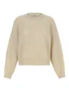 Brunello Cucinelli Sequin Sweater Sweaters And Cardigans White In White