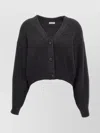 Brunello Cucinelli Sequin Cardigan Sweater, Cardigans Gray