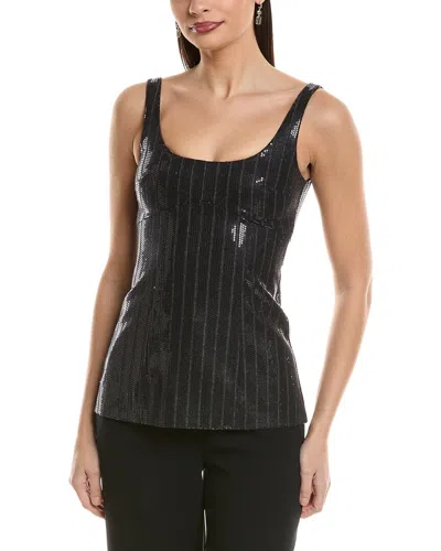 Brunello Cucinelli Sequin Wool Blouse In Black