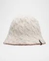 Brunello Cucinelli Sequined Cable Knit Bucket Hat