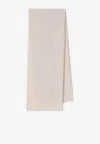 Brunello Cucinelli Sequined Cashmere-blend Scarf In Neutral
