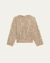 Brunello Cucinelli Sequined Crocco-effect Embroidered Mohair Wool Sweater