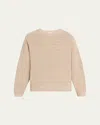 Brunello Cucinelli Sequined English Rib Sweater In Neutral