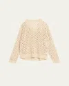 Brunello Cucinelli Sequined Open-knit Silk Sweater