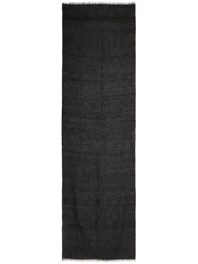 Brunello Cucinelli Sequined Scarf In Black
