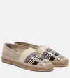 Brunello Cucinelli Sequined Suede Espadrilles In Neutral