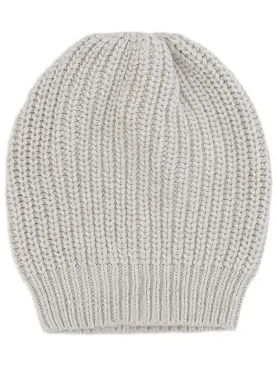 Brunello Cucinelli Sequin-embellished Ribbed-knit Beanie In Pink