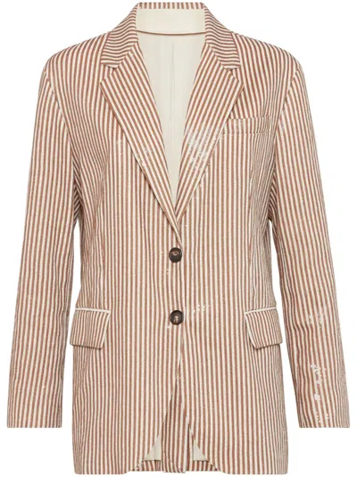 BRUNELLO CUCINELLI SEQUINNED BLAZER