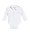 Brunello Cucinelli Set Of 2 Stretch-cotton Bodysuits (3-24 Months) In White