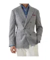 Brunello Cucinelli Sharkskin Blazer In Gray