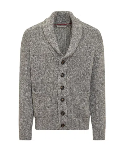 BRUNELLO CUCINELLI SHAWL-COLLAR BUTTON-UP CARDIGAN