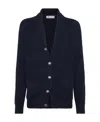 Brunello Cucinelli Shawl-lapels Cotton Cardigan In Black