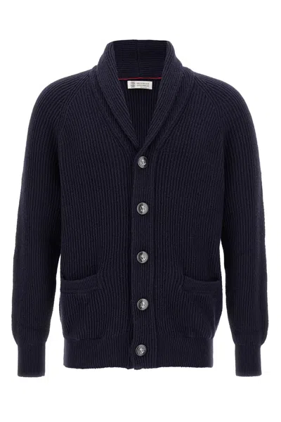 BRUNELLO CUCINELLI SHAWL NECK CARDIGAN