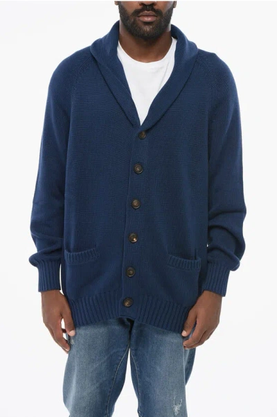 Brunello Cucinelli Shawl Neck Pure Cotton Cardigan