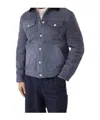 Brunello Cucinelli Shearling-collar Flap-pocket Jacket In Black