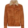 Brunello Cucinelli Shearling-collar Jacket In Brown