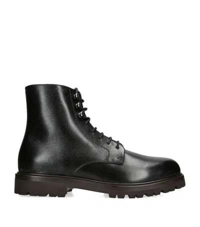 Brunello Cucinelli Man Ankle Boots Black Size 7 Leather