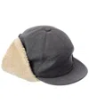 Brunello Cucinelli Shearling-lined Wool-blend Hat In Gray