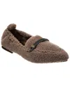Brunello Cucinelli Shearling Loafer In Brown