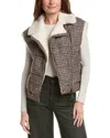 Brunello Cucinelli Shearling-trim Wool & Alpaca-blend Vest In Multi