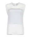 Brunello Cucinelli Sheer-design Tank Top Set In White