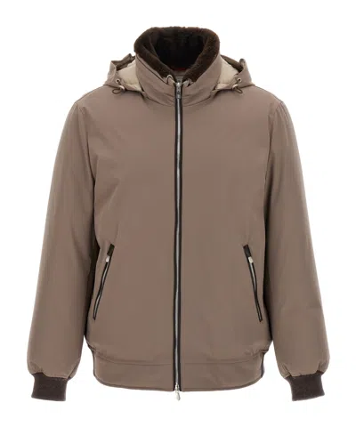 BRUNELLO CUCINELLI BRUNELLO CUCINELLI  SHERLING NECK BOMBER JACKET