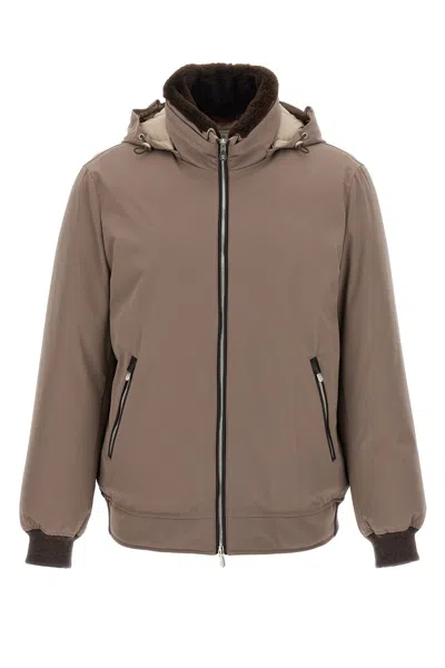 BRUNELLO CUCINELLI SHERLING NECK BOMBER JACKET