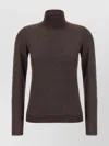 Brunello Cucinelli Shimmering High-neck Knit Sweater