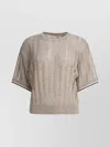 Brunello Cucinelli Dazzling Sweater Sweaters And Cardigans Beige